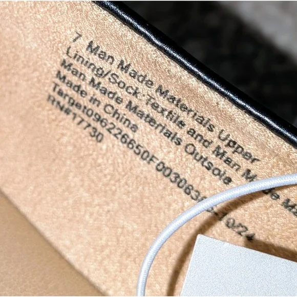 A New Day Black‎ Pointed Toe Loafer Flats Women's Size 7 Memory Foam NEW - Picture 6 of 7